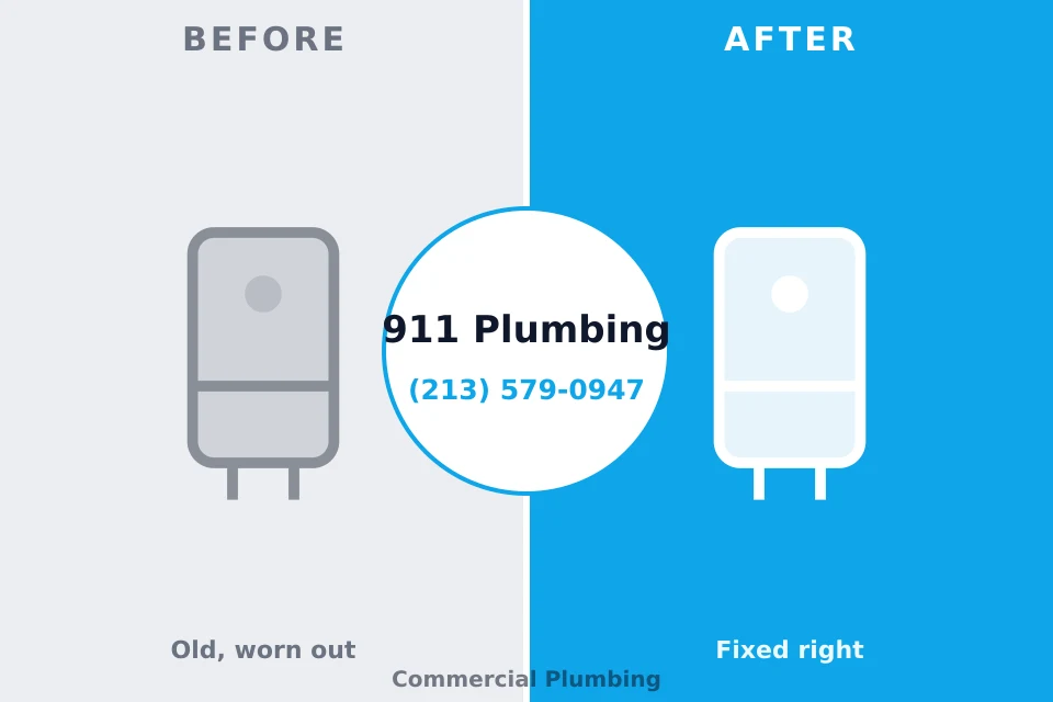 Before and after: plumbing repair Maple Bluff, WI